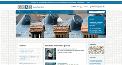 Desktop Screenshot of immobilien.graz.at